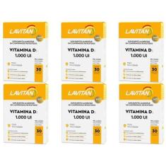 Imagem de Kit 6 Lavitan Vitamina D3 1000Ui Com 30Cpr - Cimed