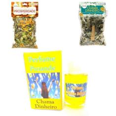 Imagem de Perfume Chama Dinheiro Sorte Prosperidade Atrativo Amor Kit  - Perfume