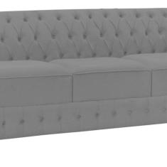 Imagem de Namoradeira Chesterfield Bourbon Veludo 3 Lugares Preto