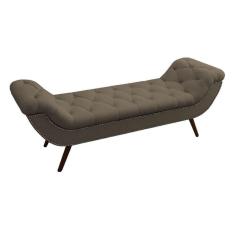 Imagem de Recamier Divã Odessa P04 160 Cm Suede Marrom Claro Tca 945
