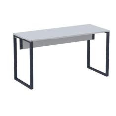 Imagem de Mesa Escritório P25 TUB Pandin 120 cm (larg) Tampo MDP Cinza Pé Aço Tu