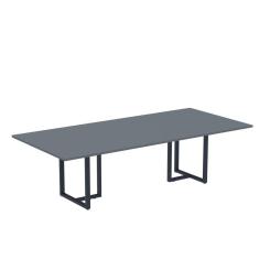 Imagem de Mesa de Reunião Retangular 200x90cm Mr2000p25tub Grafito/Azul delrei
