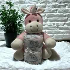 Imagem de Kit Bichinho De Pelucia Com Mantinha Para Bebe Menina - Miguel Baby, U