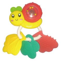 Imagem de Chocalho Brinquedo Bebê Musical Divertido Educacional Infantil Bichinhos com Som e Luzes (Amarelo)