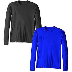Imagem de KIT 2 Camisetas UV Protection Masculina UV50+ Tecido Ice Dry Fit Secagem Rápida – G Royal - 