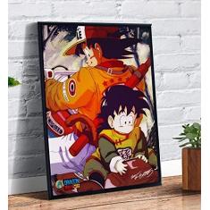 Quadro Decorativo Dragon Ball Z Goku Super Sayajin 5 Peças