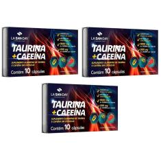 Imagem de Kit 3 Suplemento Taurina + Cafeína com 10Cps - La San Day