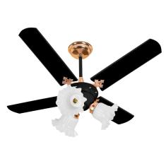 Imagem de Ventilador De Teto Venti-Delta New Zeta 4 Pás Laqueada Preto/Cobre 220V