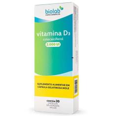 Imagem de Vitamina D3 2000Ui 30 Cápsulas - Biolab
