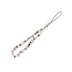 Imagem de Pingentes para telefone celular Correia para telefone celular Correia de pulso Pedra Natural Pedras preciosas para telefone AirPods Mulheres Meninas, Cristal, Cristal