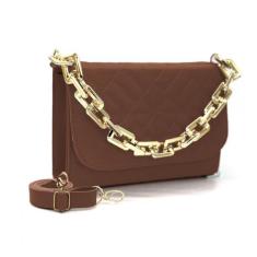 Imagem de Bolsa Feminina Tiracolo Bordada De Mão Com Alça Transversal Removível