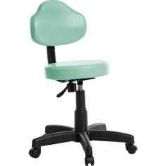 Imagem de Cadeira Mocho Estética Odontologia Plus RV Turquesa