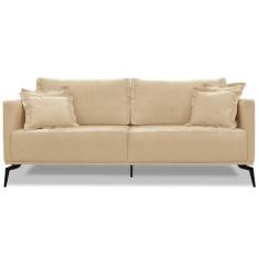 Imagem de Sofa Liv 3 Lugares 220cm Pes A o Linho 234 Ezz