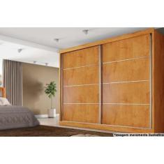 Imagem de Guarda Roupa Casal 2 Portas De Correr E 4 Gavetas Verona Plus Peroba -