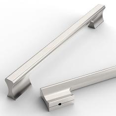 Imagem de Asidrama Pacote com 10 puxadores de armário de cozinha de níquel acetinado escovado de 320 mm, puxadores de armário de cozinha, puxadores de armário de cozinha, puxadores de gaveta