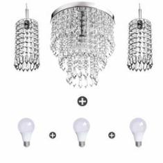 Imagem de Kit 2 Pendentes Clearcrillic + Manucrillic com Lâmpadas 3000