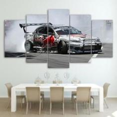 Imagem de Quadro Decorativo Drift 5 partes 130x65 em tecido