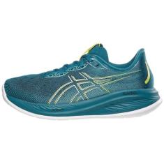 Imagem de ASICS Tênis de corrida masculino GEL-CUMULUS 26, Azul-petróleo/amarelo brilhante, 45