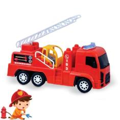 Imagem de Caminhão Dos Bombeiros Brinquedo Grande Infantil Criança