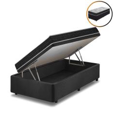 Imagem de Cama Box Solteiro Baú + Colchão San Francisco Ortopédico 88