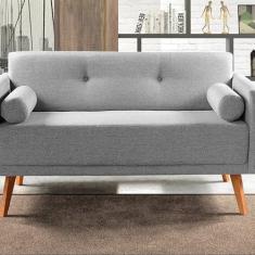 Imagem de Namoradeira Moderna Decoração Sala, Varanda, Recepção Luma Cinza