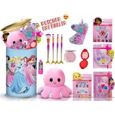 Imagem de Kit Maquiagem Infantil Presente Lata Kmlt6