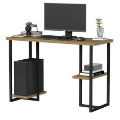 Imagem de Mesa Escritorio Para Home Office Com Prateleira Multiuso Tamanho 1,20M