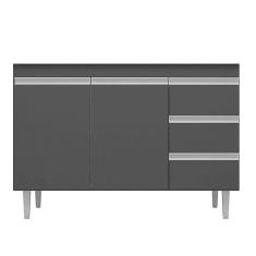 Imagem de Balcão P/ Pia Gabinete Andréia 100cm 2 Portas 3 Gavetas