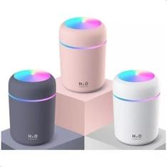 Imagem de Difusor Umidificador de Ar Portátil Purificador Usb Rosa LED - SP MIX