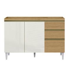 Imagem de Balcão de Cozinha Sophia Clara 120cm sem Tampo - Aramóveis, Atacama/Of