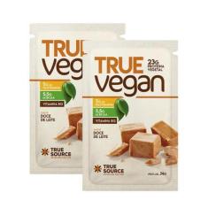 Imagem de 2x Sachê True Vegan Proteína Vegana Doce de Leite True Source 34g, Doc