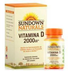 Imagem de Vitamina D 2000UI da Sundown Naturals com 200 cápsulas