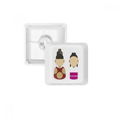 Imagem de Kit de atualização de teclado mecânico PBT teclado mecânico Príncipe e Princesa da Coreia tradicional