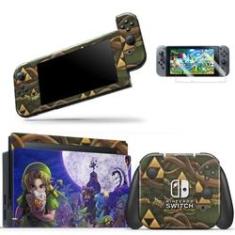 Imagem de Skin Adesivo Protetor para Nintendo Switch + Película The Legend of Zelda Link b2