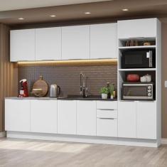 Imagem de Armário de Cozinha Completa 310cm Branco Stella Madesa 01