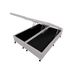 Imagem de Cama Box Baú Castor Queen Corano Branco 158x198x35cm