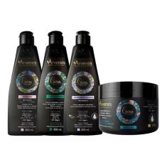 Imagem de Kit Arvensis Cachos Naturais Ondulados E Cacheados 4 Itens