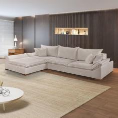 Imagem de Sofá de Canto 6 Lugares M201 Bouclé -  Estofados Martins