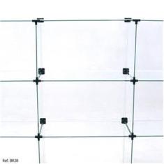 Imagem de Balcão de Atendimento Modulado em Vidro com Rodízios - 1,50 x 1,00 x 0,30