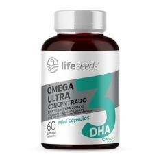 Imagem de Ômega 3 Mini Cápsulas - Ultra Concentrado DHA 500mg EPA 200mg - Certificação Internacional MEG-3 – 60 Cápsulas