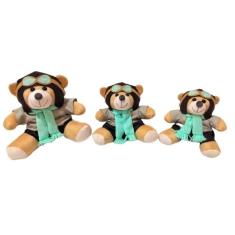 Imagem de Urso Pelúcia Aviador Verde 3 un