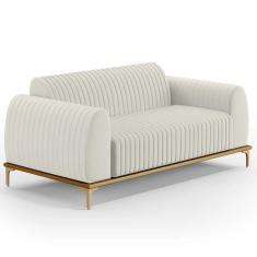 Imagem de Sofá 180cm 3 Lugares Base Gold Molino D06 Linho C-367 Cru - Mpozenato