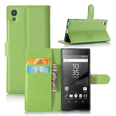 Imagem de Capa para SONY Xperia Z6/XA1, capa carteira flip de couro PU premium com compartimento para cartão, suporte e fecho magnético [capa interior à prova de choque de TPU] Compatível com SONY Xperia Z6/XA1