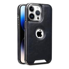 Imagem de Capa de telefone de couro magnético para iPhone 15 14 13 12 Pro Max 15 Puls Capa magnética anti-queda para iPhone 12 13 14 15 ProMax, tinta azul, para iPhone 15 Plus