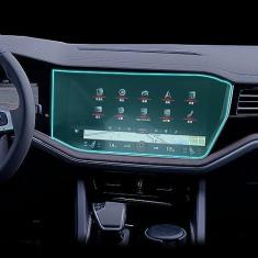Imagem de PACSCI Carro de navegação GPS película protetora tela LCD TPU película protetora Protetor de tela Anti-risco, para Volkswagen Touareg 2019-2023