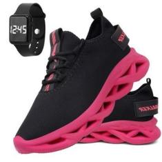 Imagem de Tênis Feminino Academia Corrida Ultra Leve e Veloz + Relogio-Feminino