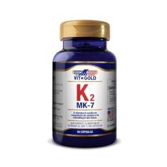 Imagem de Vitamina K2 MK-7 (Menaquinona-7) 100mcg Vitgold 60 caps.