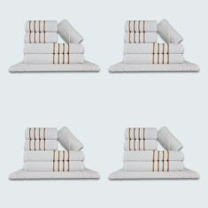 Imagem de Jogo De Toalhas 24 Pçs Coleção Dubai 100% Algodão Branco