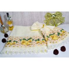 Imagem de Jogo de Toalhas Rosto e Mão - Sinos e Velas