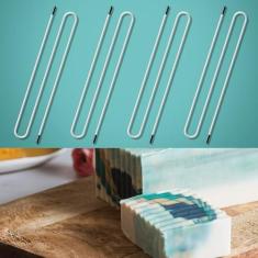 Imagem de UCandy Ferramentas de redemoinho de sabão, suprimentos para fabricação de sabão, ferramentas dobráveis para fabricação de sabonete, ferramenta de espiral, gancho de processo frio, para bricolage, fio
